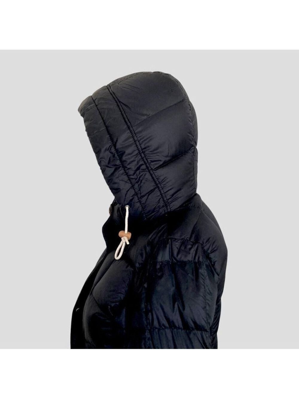 Abercrombie & Fitch Goose Down Sherpa Hoody Puffer Parka Coat Women’s Small - Picture 3 of 10